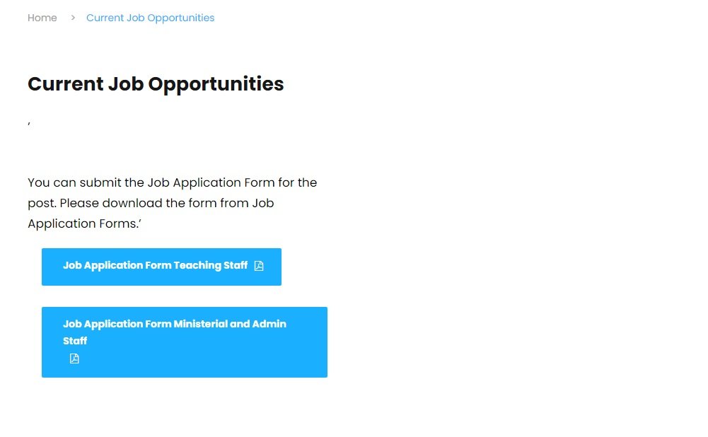 The Punjab School Jobs Advertisement