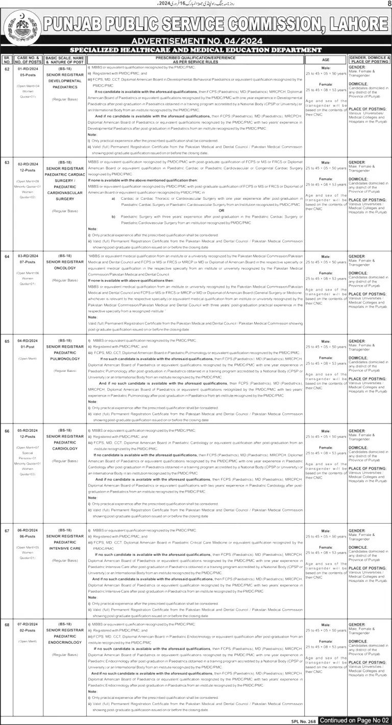 PPSC Jobs 2024