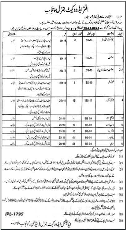 Advocate General Jobs 2024