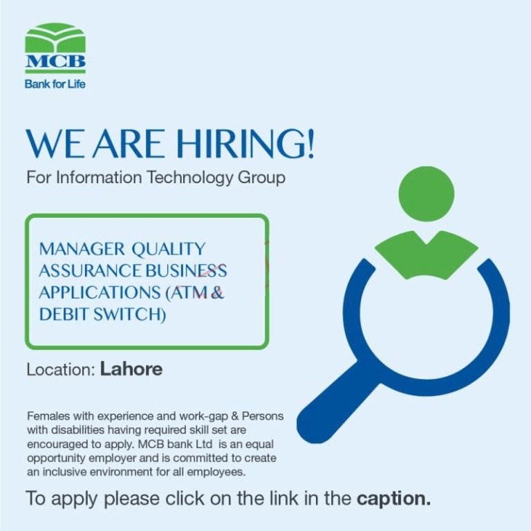 MCB Bank Jobs 2024
