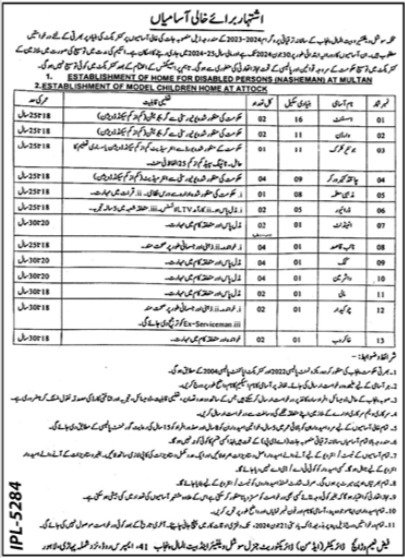 Social Welfare & Bait ul Maal Jobs 2024