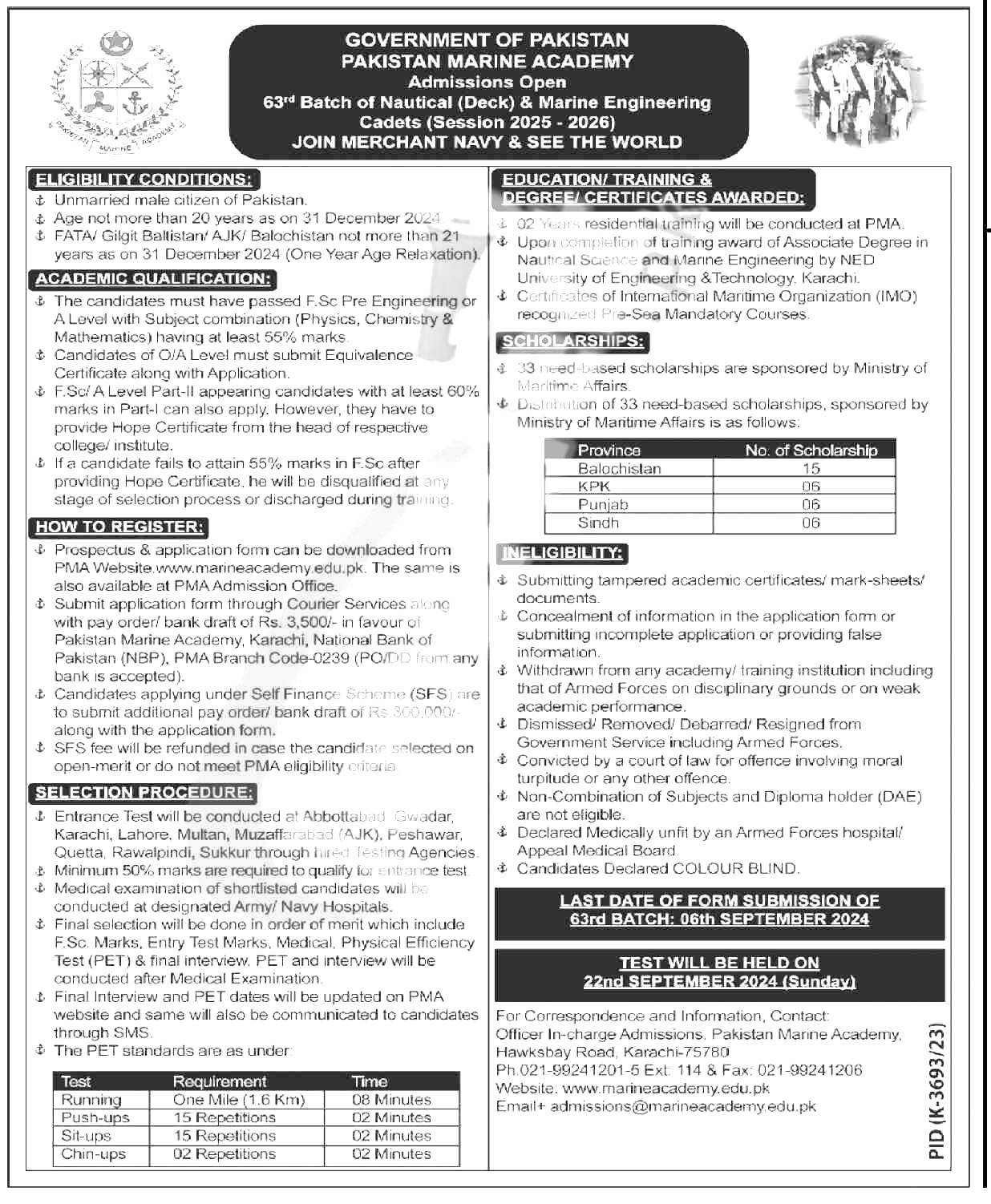 Merchant Navy Pakistan Jobs 2024