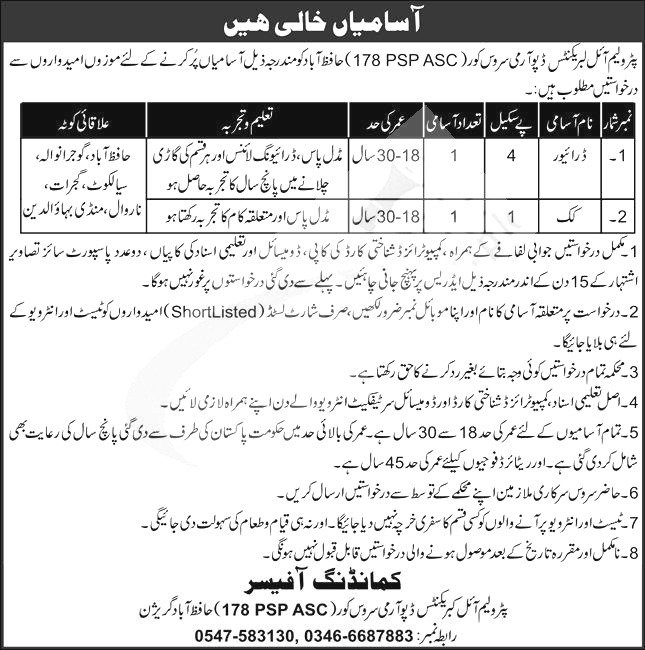 Pak Army Jobs 2024