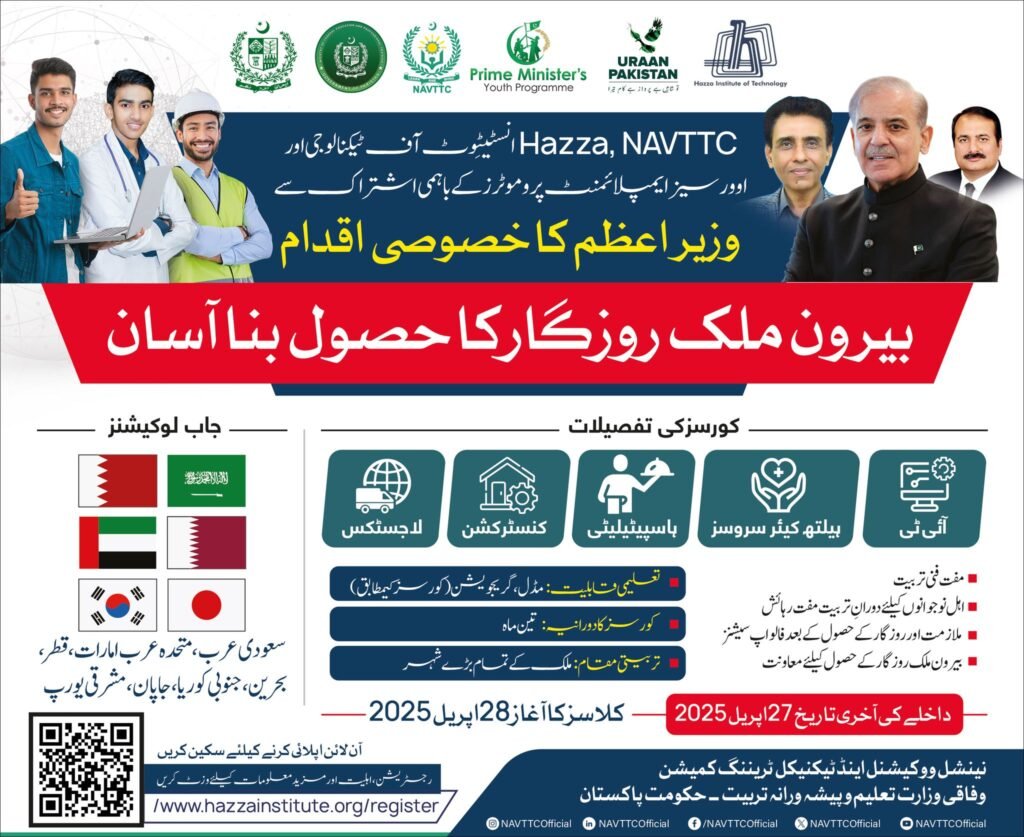PM Shehbaz Sharif Free Training Program
