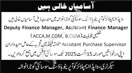 Wapda Employees Cooperative Housing Society Jobs 2025